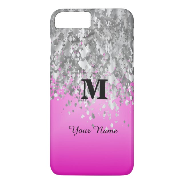 Capa Para iPhone, Case-Mate Diminuição de brilho rosa quente personalizada (Verso)
