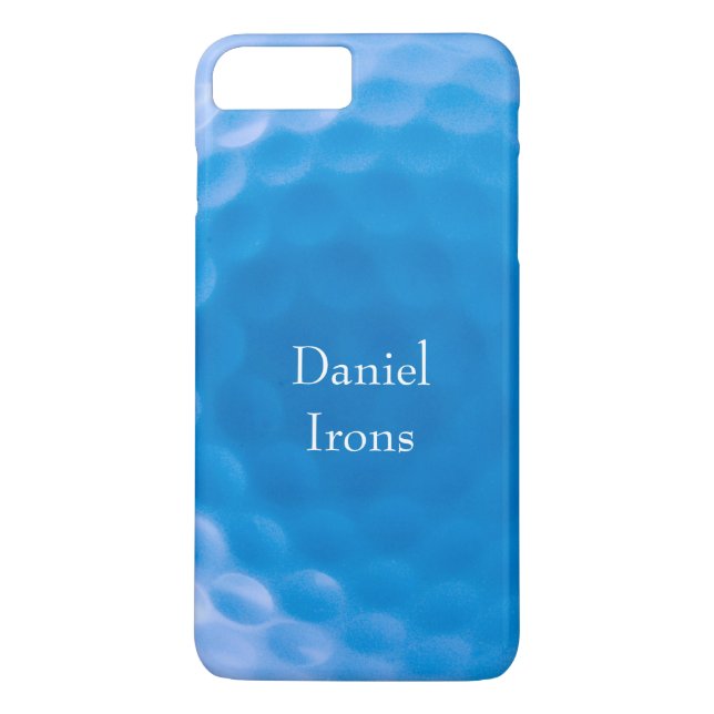 Capa Para iPhone, Case-Mate Dimples de textura da esfera de golfe_Ártico Azul_ (Verso)