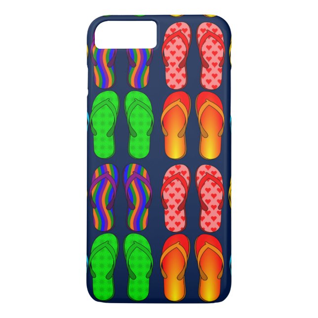 Capa Para iPhone, Case-Mate Diversão de Verão, Chinelos (Verso)
