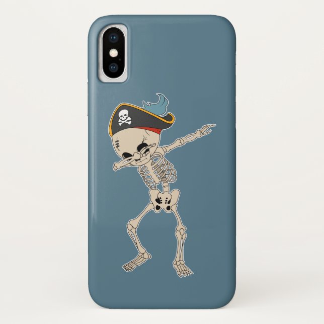 Capa Para iPhone, Case-Mate Diversão Pirata Dança Halloween Skeleton Dab (Verso)