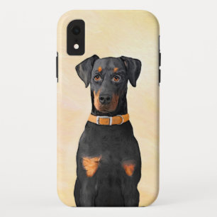 Capa Para iPhone Da Case-Mate Doberman Pinscher Pintura Original Descortada