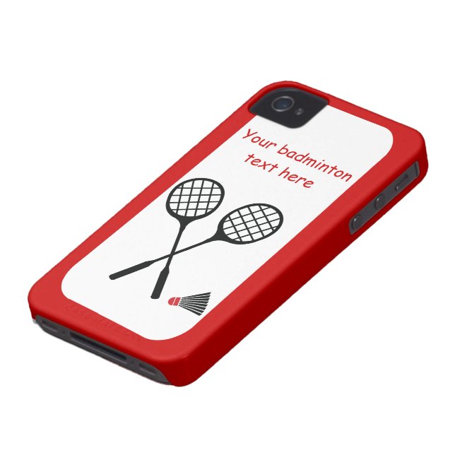 Capa Para iPhone, Case-Mate Dons de Badminton, raquete e escuta (Base)