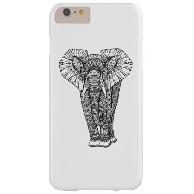 Capa Para iPhone, Case-Mate Doodle modelado fantasia do elefante (Verso)
