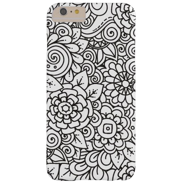 Capa Para iPhone, Case-Mate Doodle retro floral (Verso)
