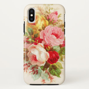 Capa Para iPhone Da Case-Mate Dos rosas cor-de-rosa chiques do vintage do marfim