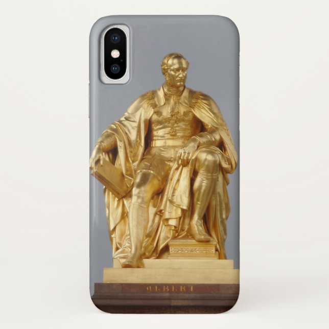 Capa Para iPhone, Case-Mate Dourada Statue Apple iPhone X, Mal Há PhoneCase (Verso)