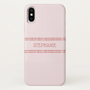 Capa Para iPhone Da Case-Mate Douradas faixas de brilho rosa-claro rosa-claro pe
