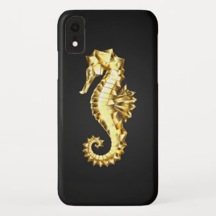Capa Para iPhone Da Case-Mate Dourado Cavalo de Mar Poligonal