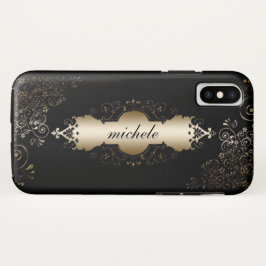 Capa Para iPhone Da Case-Mate Dourado e Preto Personalizado