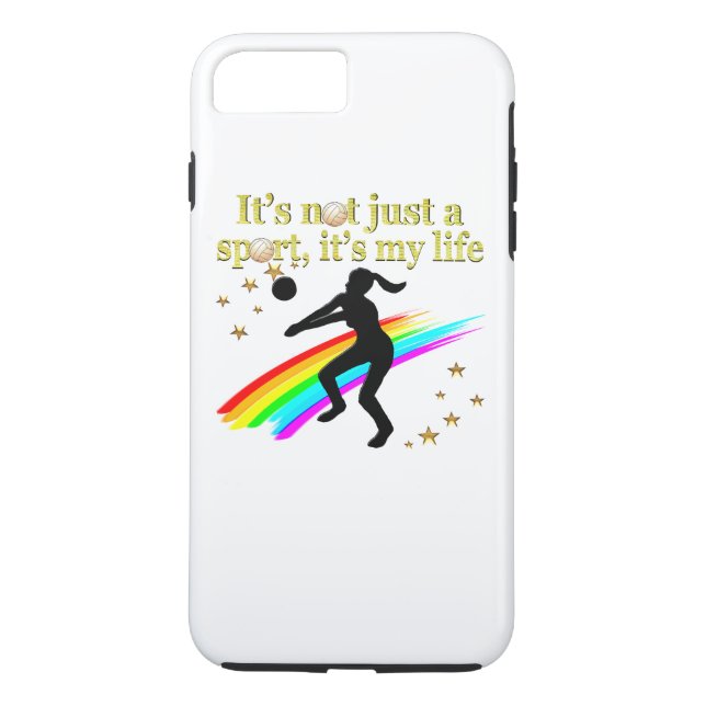 CAPA PARA iPhone, Case-Mate  DOURADO VOLLEYBALL É O MEU DESIGN DE VIDA (Verso)