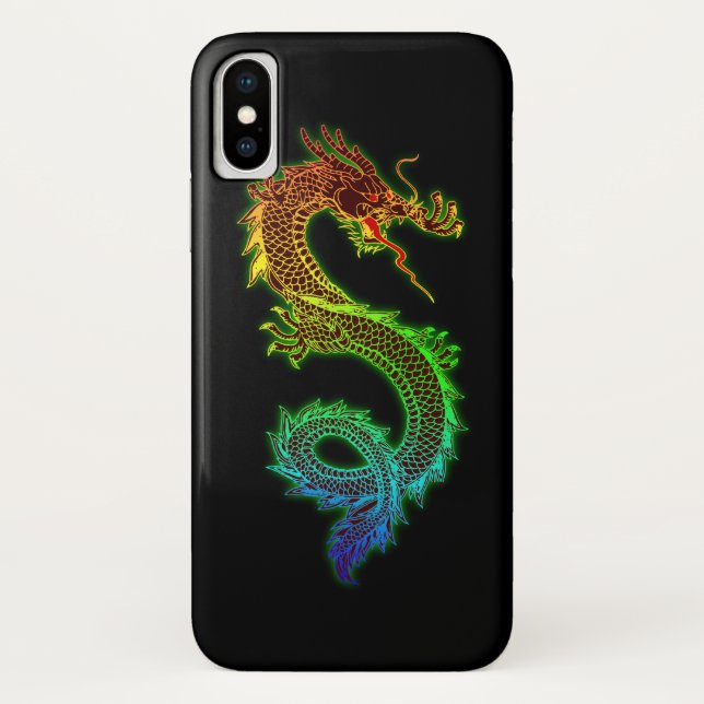 Capa Para iPhone, Case-Mate Dragão de incandescência colorido (Verso)