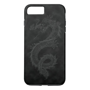 Capa Para iPhone Da Case-Mate Dragão preto do fumo do vintage