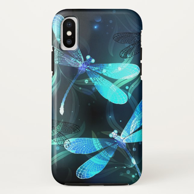 Capa Para iPhone, Case-Mate Dragonflies de lago (Verso)