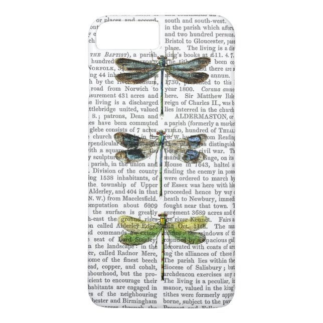 Capa Para iPhone, Case-Mate Dragonflies Impressão 3 (Verso)