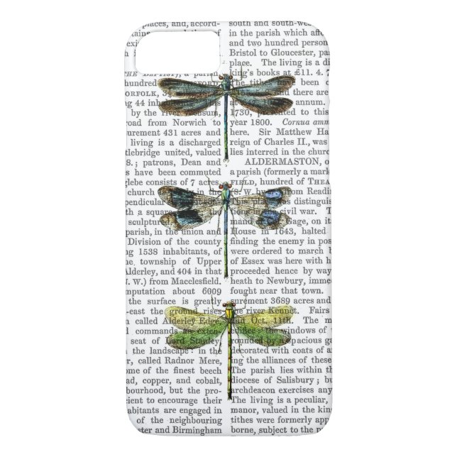 Capa Para iPhone, Case-Mate Dragonflies Impressão 3 (Verso)