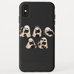 Capa Para iPhone Da Case-Mate Duo de Halloween Aconchegante de Gato Fantasma