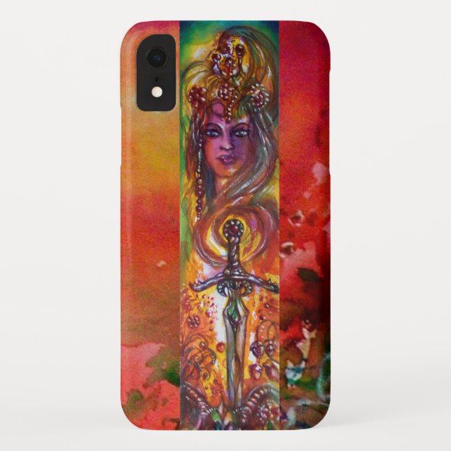 Capa Para iPhone, Case-Mate DURENDAL, EPIC SWORD E ANGEL Red Yellow (Verso)