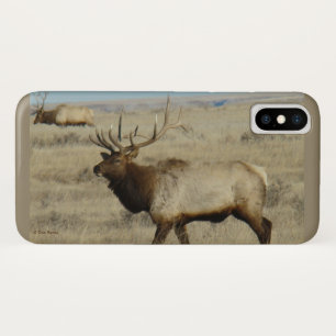 Capa Para iPhone X E55 Alce Touro Grande Touro