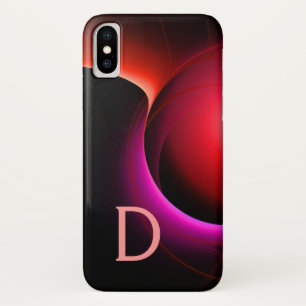 Capa Para iPhone Da Case-Mate ECLIPSE MONOGRAM Vibrante preto violeta rosa