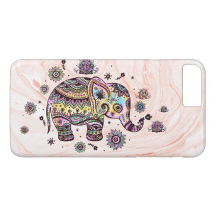 Capa Para iPhone Da Case-Mate Elefante Corajoso E Corajoso No Mármaco Dourado De