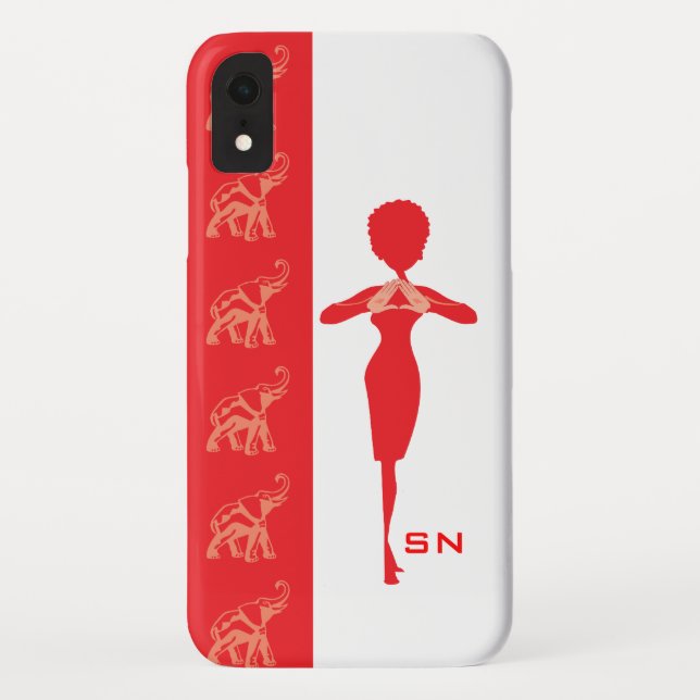 Capa Para iPhone, Case-Mate Elefante vermelho afortunado (Verso)