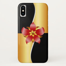 Capa Para iPhone Da Case-Mate Elegance Floral Design a Preto e Dourado
