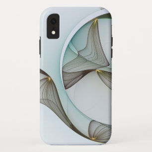 Capa Para iPhone Da Case-Mate Elegância moderna abstrata do ouro de Brown de