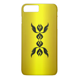 Capa iPhone 8 Plus/7 Plus Elegância Suprema em Preto em Dourado