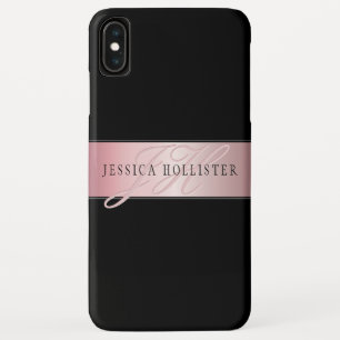 Capa Para iPhone Da Case-Mate Elegant Blush Falso Rose Gold   Nome & Iniciais