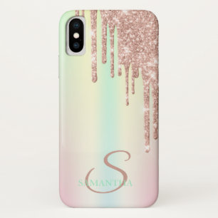 Capa Para iPhone Da Case-Mate Elegante Degradê com Gotejamento de Brilho Dourado