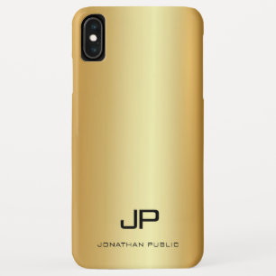 Capa Para iPhone Da Case-Mate Elegante Faux Dourado Modelo moderno Monograma