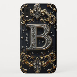 Capa Para iPhone Da Case-Mate Elegante - Letra B com Decoração Floral
