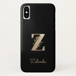 Capa Para iPhone Da Case-Mate Elegante Monograma Botânico Letra Z