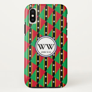 Capa Para iPhone Da Case-Mate Elegante ST KITTS & NEVIS Monograma Vida Abundante