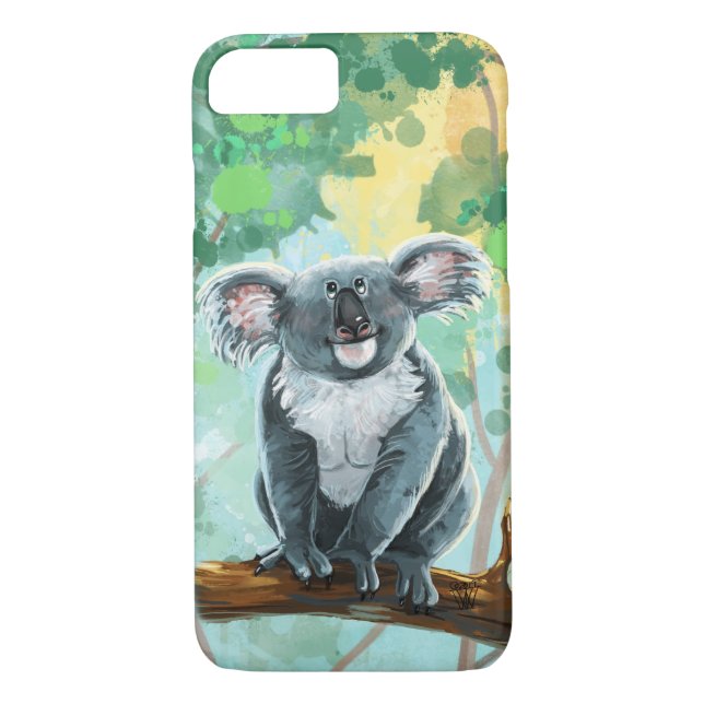 Capa Para iPhone, Case-Mate Eletrônicos Cute Koala Bear (Verso)