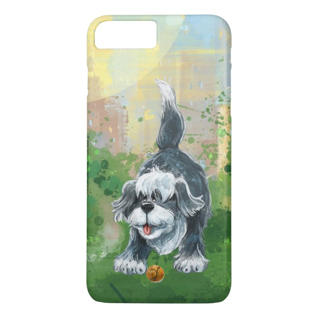 Capa Para iPhone, Case-Mate Eletrônicos do Cão Ovelheiro Desgrenhado (Verso)