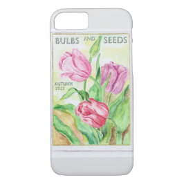 Capa iPhone 8/7 Embalagem de sementes de gramíneas e sementes em u