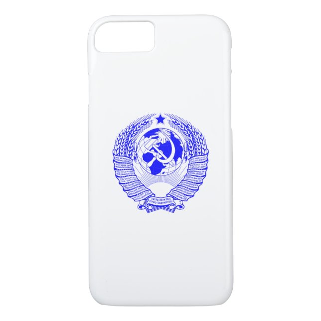 Capa Para iPhone, Case-Mate Emblema original do Estado azul da URSS (Verso)