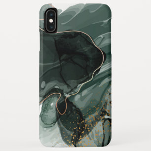 Capa Para iPhone Da Case-Mate Emerald Green e Dourado Marble, Fundo Marble