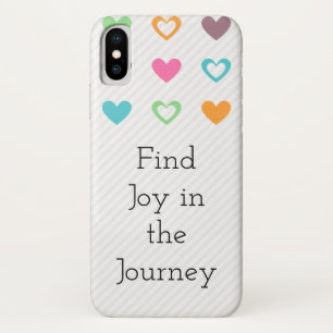 Capa Para iPhone Da Case-Mate Encontre Joy na Viagem com corações sorteados