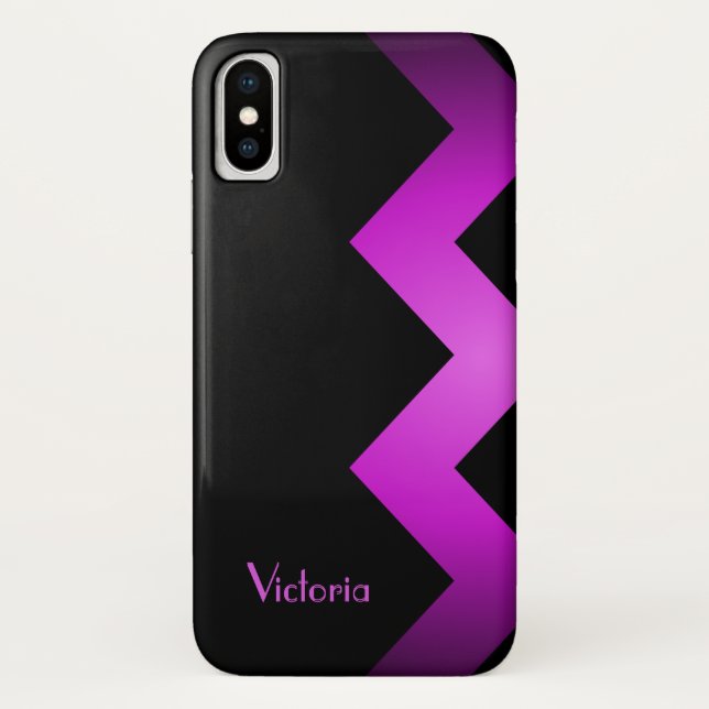 Capa Para iPhone, Case-Mate Ênfase Violeta Clássica Personalizada (Verso)