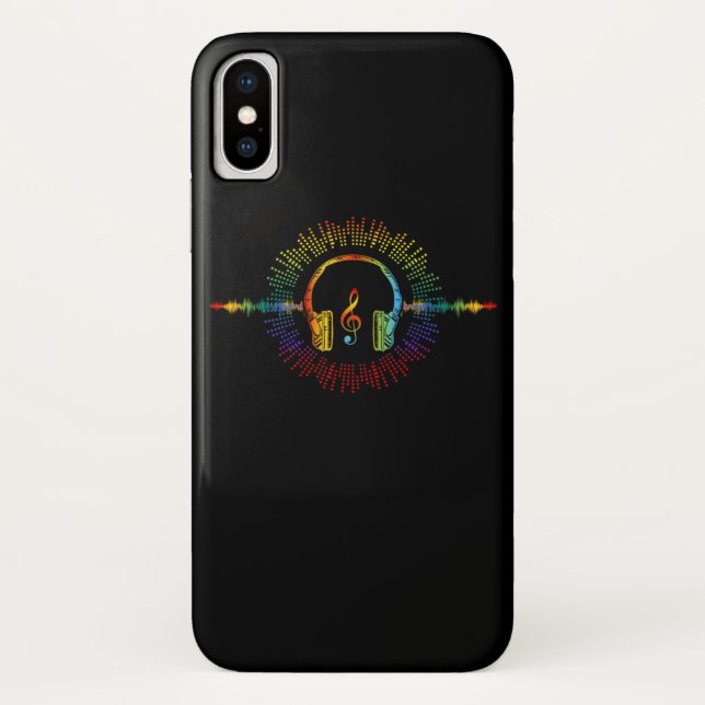 Capa Para iPhone, Case-Mate Engenheiro de som Áudio Wave Áudio Engenheiro Músi (Verso)