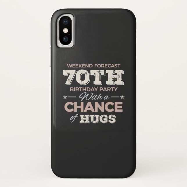 Capa Para iPhone, Case-Mate Engraçado 70 de aniversário (Verso)