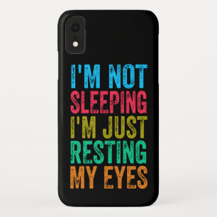 Capa Para iPhone Da Case-Mate engraçado não estou dormindo, estou apenas descans