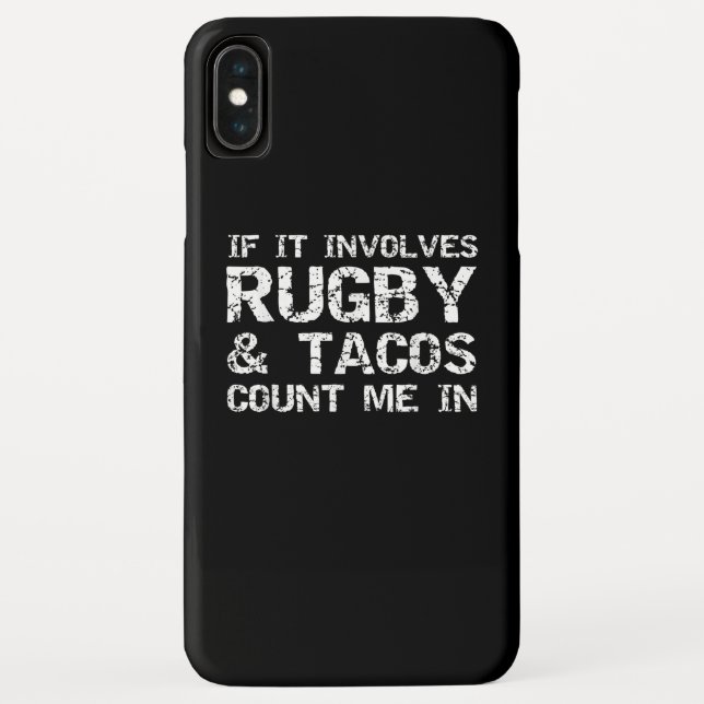 Capa Para iPhone, Case-Mate Engraçado Taco Quote Se Envolve Rugby E Tacos (Verso)