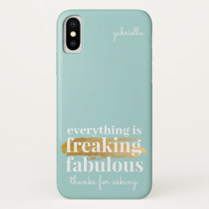Capa Para iPhone Da Case-Mate Engraçado Tudo é Fabuloso dizendo diversão sarc