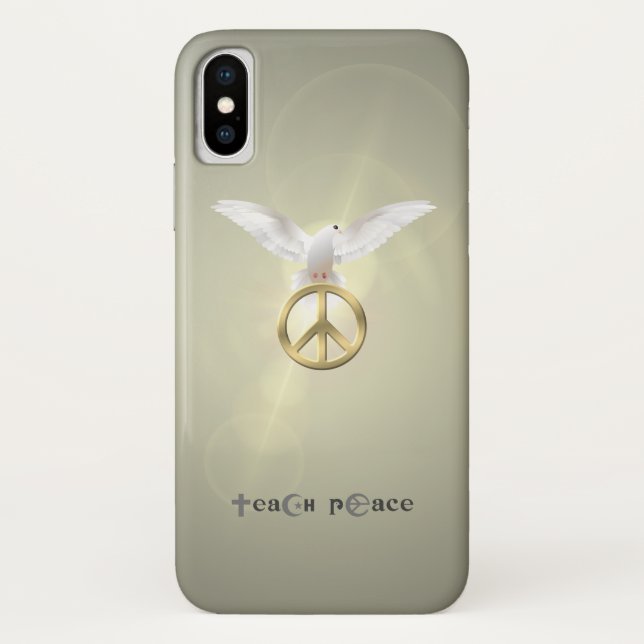 Capa Para iPhone, Case-Mate Ensine Paz | (Verso)
