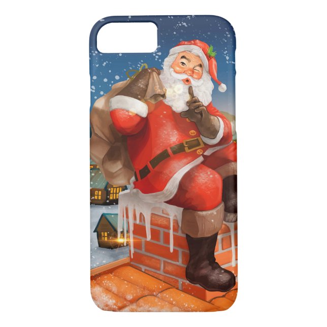 Capa Para iPhone, Case-Mate Entrega da Chaminé Santa Claus (Verso)
