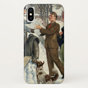 Capa Para iPhone Da Case-Mate Entrega de Natal do carteiro vitoriano antigo