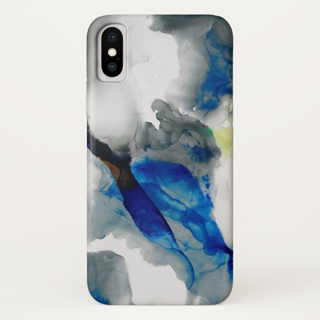 Capa Para iPhone, Case-Mate Ephemeral - Azul e Cinza (Verso)